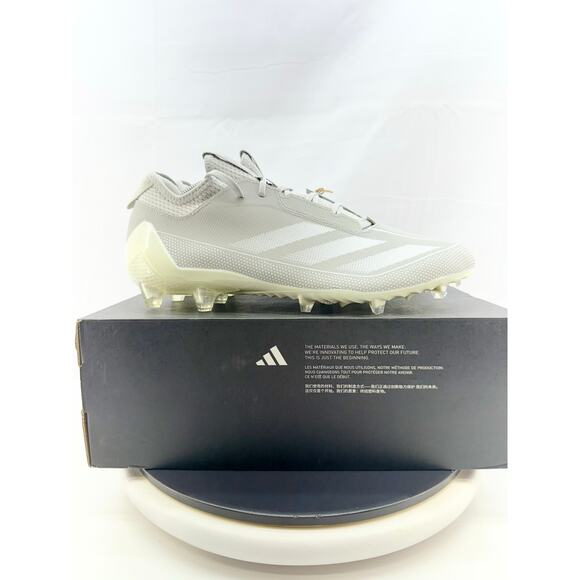 Adidas Adizero Electric.1 Mens Size 11.5 Football Cleats Gray Grey White IF2427 - Picture 3 of 11